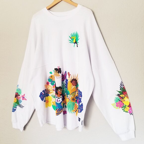 NEW Disney Encanto Spirit Jersey Time to Shine Graphic Unisex Top Plus 3XL White - Picture 16 of 16